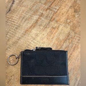 Black Coach coin purse/wallet keychain